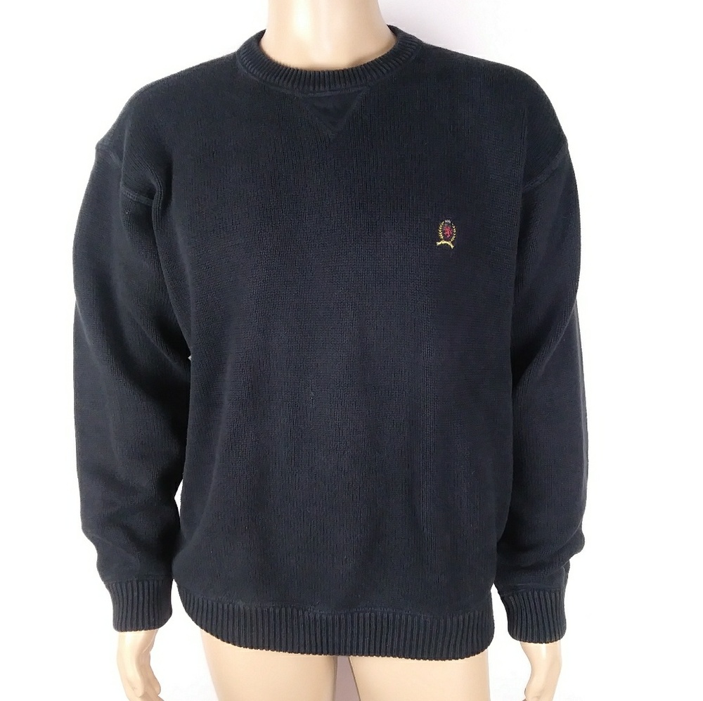 Tommy hilfigure black pullover sweater size xl